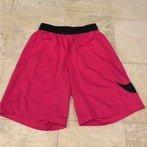 Nike Pink and Black Athletic Shorts